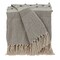 Nassau Collection Beige and Brown Blended Wool Throw Blanket 52" x 67"